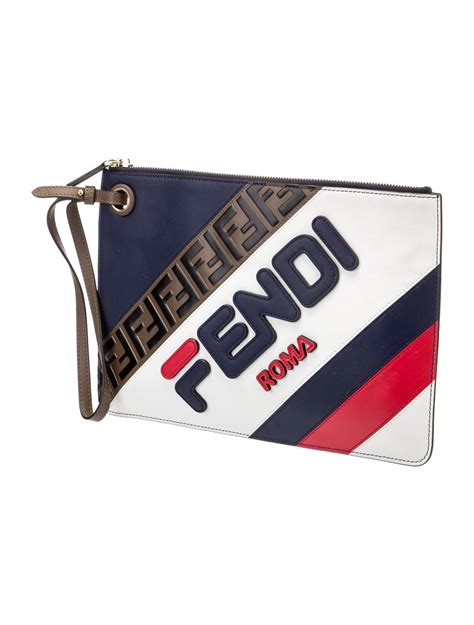 fendi fila clutch